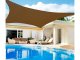 Rectangular Sun Shade Sail, Waterproof Awning 4x3m, Cream