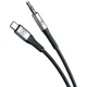 Кабель 3Mk Protection AUX 3.5 мм на USB-C, 1м, серебристый