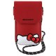 Hello Kitty Leather Hiding Kitty Cord somiņa, sarkana
