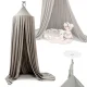 Grey Bed Canopy – Hanging Tipi Tent for Kids Room