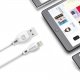 Dudao USB / Apple Iphone Lightning Data Charging Cable 2.1A 2m, White | Ātrās Uzlādes Lādētājvads Datu Pārraides...
