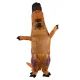 Piepūšamais dinozaura kostīms T-REX bērniem, 1.5–1.9 m, brūns