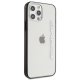 Чехол Mercedes AMG Metallic Painted для iPhone 12 Pro Max, прозрачный/черный