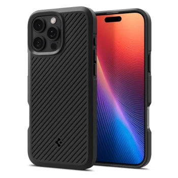 Apple iPhone 16 Pro 6.3'' Spigen Core Armor Case Cover, Black | Telefona Maciņš Vāks Apvalks Bampers