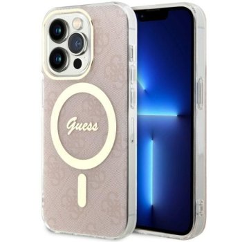 Guess iPhone 14 Pro vāciņš 4G MagSafe, rozā