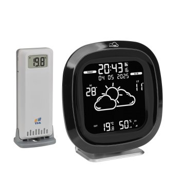 Метеостанция Tfa 35.8102.01 WiFi, черная