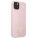 Guess Silicone Triangle vāciņš iPhone 13 mini, violets