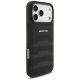 Mercedes iPhone 17 Pro Max Case AMG Leather Debossed Lines, Black