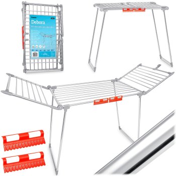 Massido Debora Stainless Steel Folding Clothes Airer, 19 m