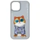 Nimmy Glasses Cool Cat iPhone 15 vāciņš, pelēks