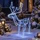 Светящийся новогодний олень 216 LED с подвижной головой, IP44