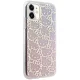Hello Kitty iPhone 11 / XR vāciņš IML Gradient Electrop Crowded Kitty Head, rozā