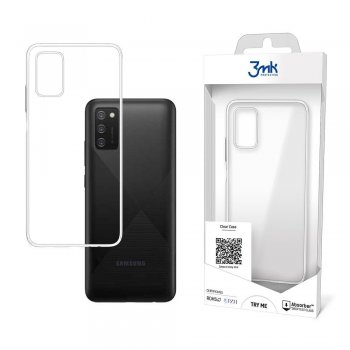 Samsung Galaxy A03s 4G Telefona Vāciņš Maciņš Bampers Apvalks, Caurspīdīgs | 3MK Clear Case Cover