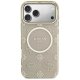 Guess IML Peony Dot MagSafe Phone Case Cover iPhone 17 Pro Max - Beige
