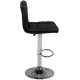 Grozāms eko ādas bāra krēsls ar regulējamo augstumu M06, Melns | Swivel Adjustable Height Bar Counter Stool Chair