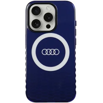 Audi IML Big Logo MagSafe vāciņš iPhone 15 Pro, zils