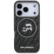 Чехол Karl Lagerfeld IML Glitter Karl & Choupette MagSafe для iPhone 17 Pro, черный
