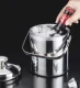 Ведёрко, ёмкость, контейнер для льда с щипцами и ложкой, 1.3L /...
