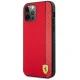 Ferrari iPhone 12 Pro Max vāciņš On Track Carbon Stripe, sarkans