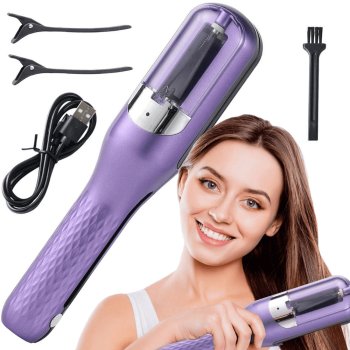Hair Trimmer for Split Ends Trimming and Styling with USB, Purple