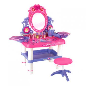 Rotaļu tualetes galdiņš ar spoguli | Dressing Table For Girls + Accessories