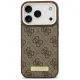Guess 4G Logo Plate MagSafe vāciņš iPhone 17 Pro, brūns
