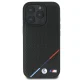 BMW iPhone 16 Pro Case M Perforated Tricolor Line MagSafe, Black