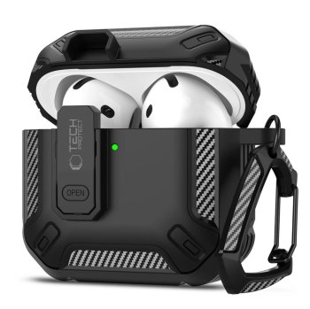 Чехол Tech-Protect Carbonox для AirPods 4, Черный