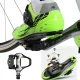 Rockbros LP-RD2BK Shimano SPD-SL šosejas pedāļi ar klučiem, melni/sudraba
