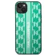 Чехол Karl Lagerfeld Monogram Stripe для iPhone 14 Plus, зеленый