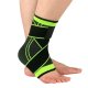 Potītes stabilizators ar Velcro aizdari, melna-zaļa