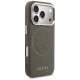 Guess Perforated 4G MagSafe vāciņš Apple iPhone 17 Pro Max, brūns