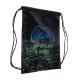 Kruzzel 24532 School Backpack with Shoe Bag, 22L, Gamer, Black