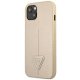 Apple iPhone 14 6.1\'\' Guess SaffianoTriangle Logo Case Cover (GUHCP14SPSATLE), Beige