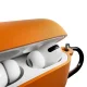 Силиконовый чехол Puro Icon для AirPods Pro 3 с карабином, оранжевый