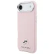 Karl Lagerfeld Karl & Choupette Head Pins Saffiano MagSafe vāciņš iPhone Air, rozā