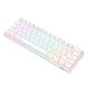 Mehāniskā tastatūra Royal Kludge RK61 RGB, brūns slēdzis (balta) | Mechanical keyboard brown switch