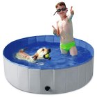 Foldable Dog Pool Collapsible Pet Bathing Tub for Dogs and Kids 80 x 30 cm