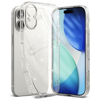 Ringke Air iPhone 17 vāciņš – caurspīdīgs ar spīdumiem | Case - Clear Glitter