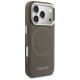 Guess Perforated 4G MagSafe vāciņš Apple iPhone 17 Pro Max, brūns