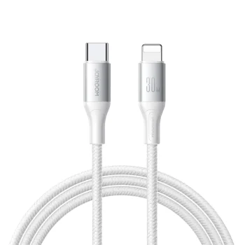 USB-C uz Lightning kabelis Joyroom S-A28 Flash Series 30W 2m, balts