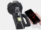 Spēcīgs LED lukturis ar statīvu, CREE XHP50, COB, powerbank, melns