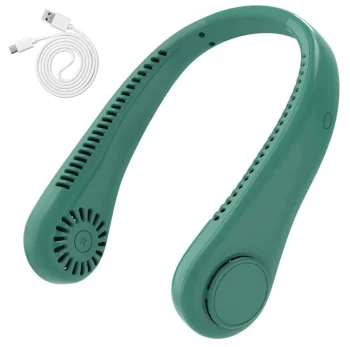 Portable Bladeless Neck Fan AG921A, Green