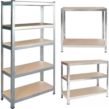 Humberg 4849 metāla noliktavas plaukts 180x100x50 cm