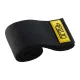 4Fizjo Hip Band auduma pretestības gumija, 25-30 kg, melna/pelēka