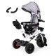 Ecotoys JM-322 GREY Tricycle with 360° Swivel Seat and Canopy, Grey