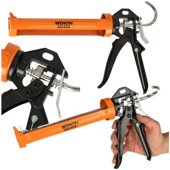 WOKIN Sealant Gun with 360° Rotating Barrel for Caulk & Adhesive 225mm