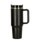 Termokrūze ar salmiņu un rokturi, 1200 ml, melna