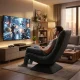 Вращающееся кресло для отдыха ModernHome с регулировкой, черный