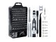 Instrumentu skrūvgriežu komplekts telefonu, planšetdatoru, pulksteņu utt. remontam, 115 gab. | Screwdriver Set for...